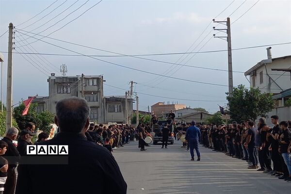 مراسم عزاداری روز تاسوعا در روستای حلمسر میاندورود