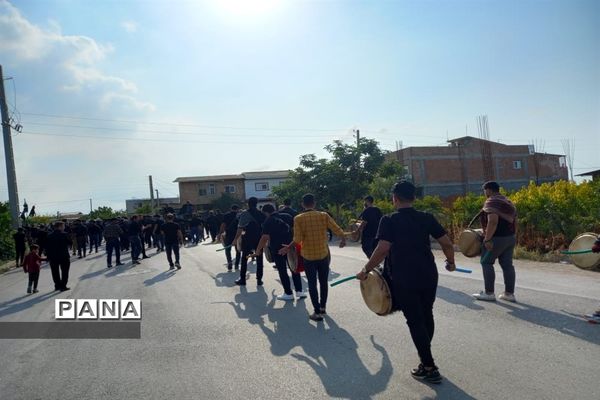 مراسم عزاداری روز تاسوعا در روستای حلمسر میاندورود
