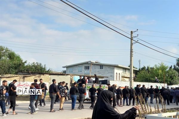 مراسم عزاداری روز تاسوعا در روستای حلمسر میاندورود