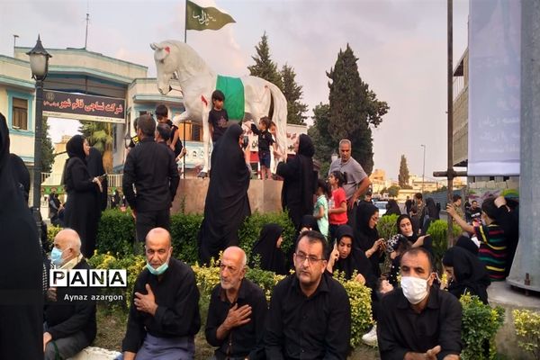 عزاداری پرشور تاسوعای حسینی در قائمشهر