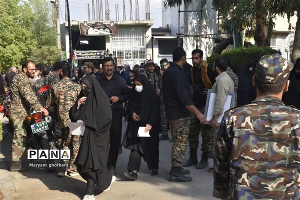 خاکسپاری پیکر مطهر شهید محمد امین کریمیان در بهنمیر