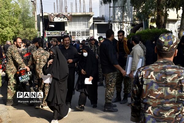 خاکسپاری پیکر مطهر شهید محمد امین کریمیان در بهنمیر