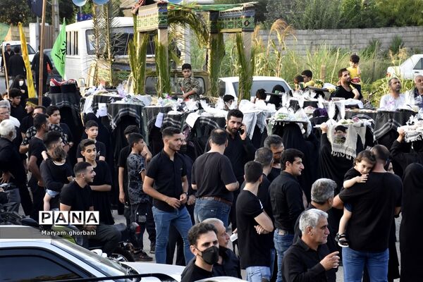 خاکسپاری پیکر مطهر شهید محمد امین کریمیان در بهنمیر