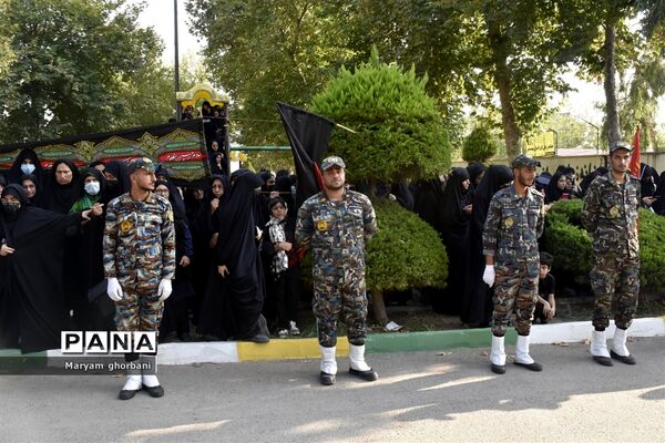 خاکسپاری پیکر مطهر شهید محمد امین کریمیان در بهنمیر