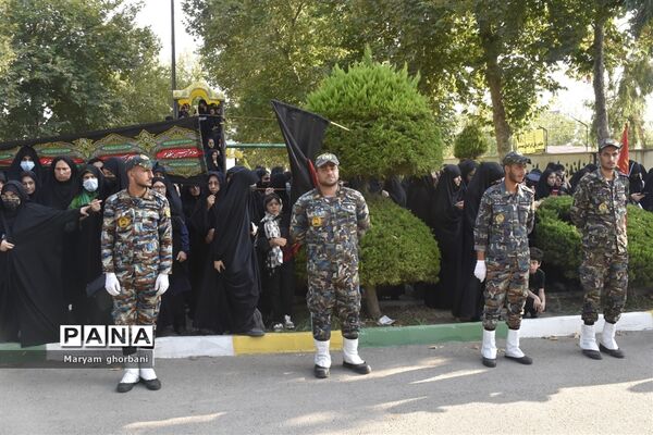 خاکسپاری پیکر مطهر شهید محمد امین کریمیان در بهنمیر