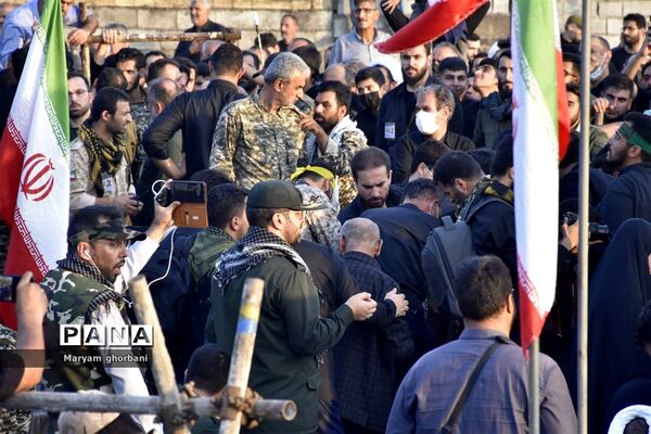 خاکسپاری پیکر مطهر شهید محمد امین کریمیان در بهنمیر
