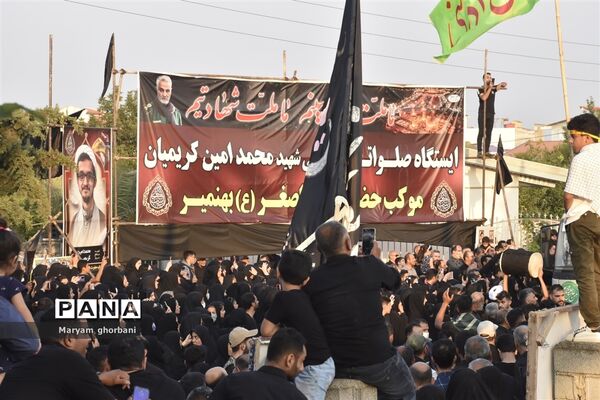 خاکسپاری پیکر مطهر شهید محمد امین کریمیان در بهنمیر