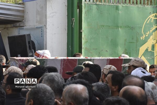 خاکسپاری پیکر مطهر شهید محمد امین کریمیان در بهنمیر