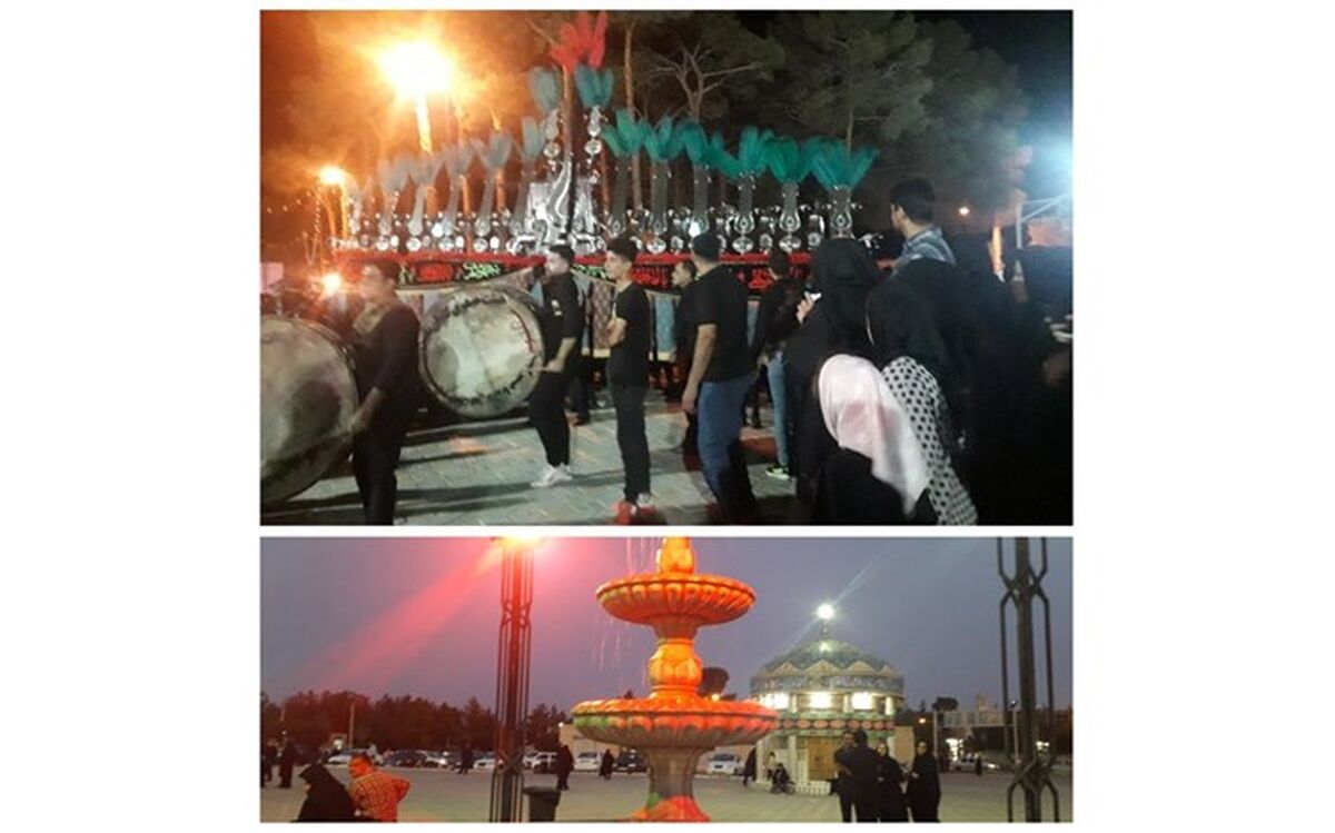 مراسم زنجیر‌زنی هفت محل در شهرستان نایین /فیلم