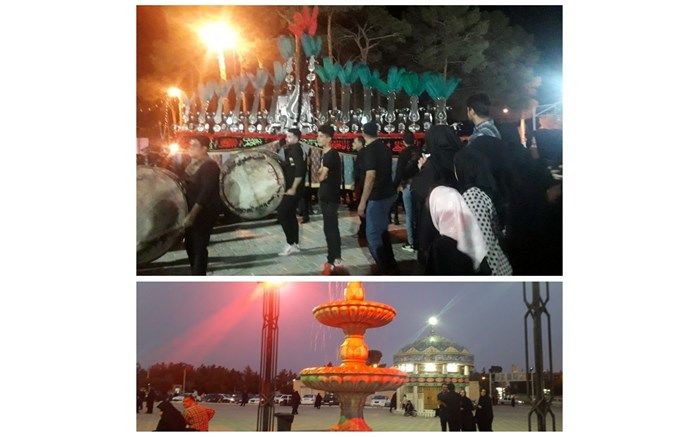 مراسم زنجیر‌زنی هفت محل در شهرستان نایین /فیلم