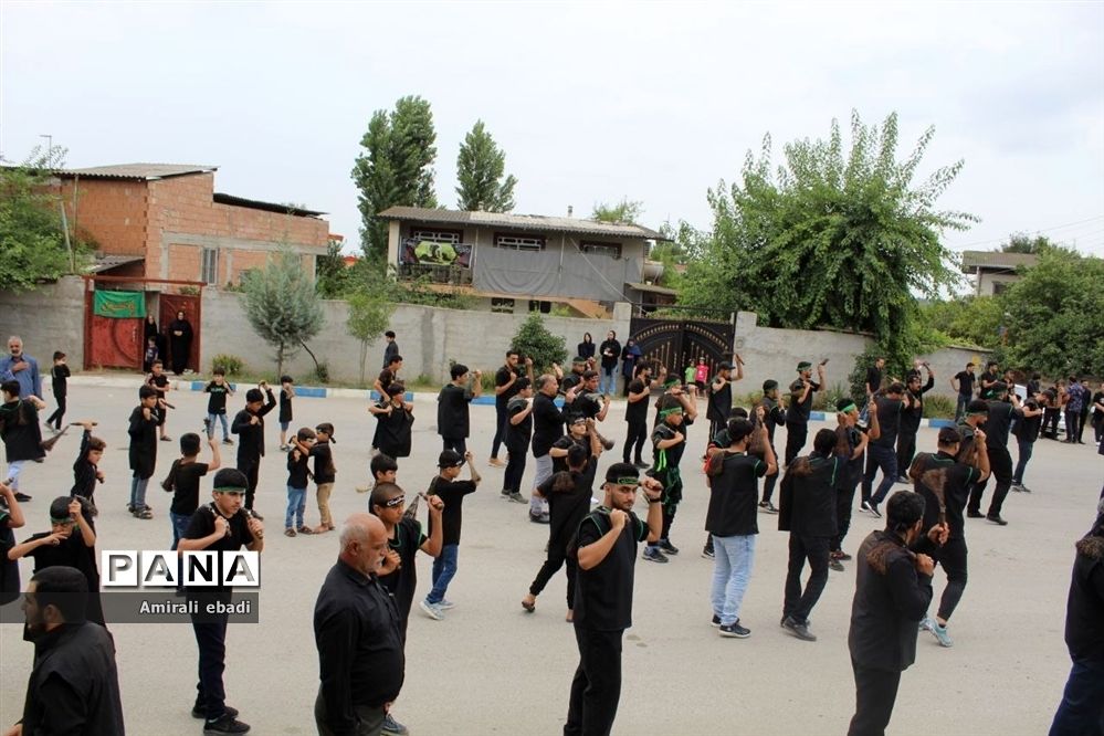 مراسم تاسوعای حسینی در بادله میاندورود