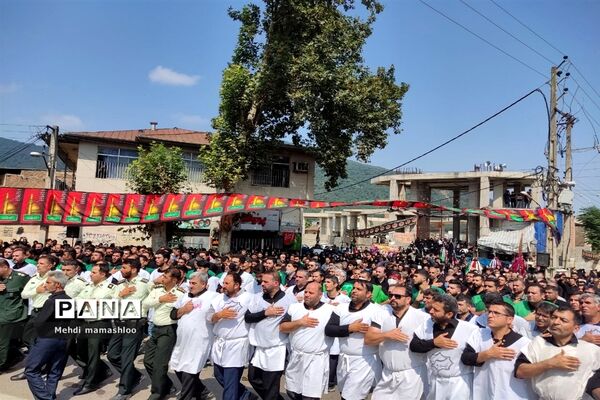 مراسم سینه‌زنی عاشورای حسینی در شهرستان رامیان