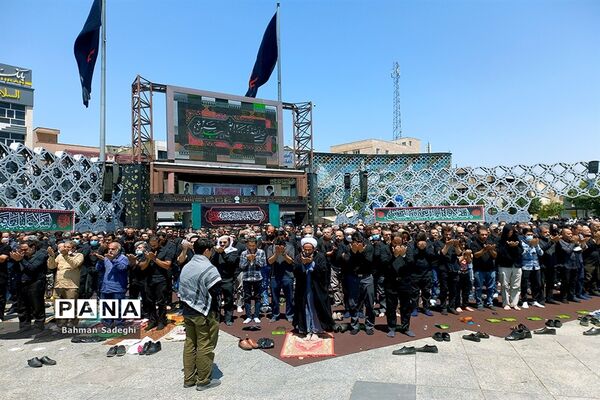 مراسم عزاداری روز عاشورا در میدان امام حسین(ع)