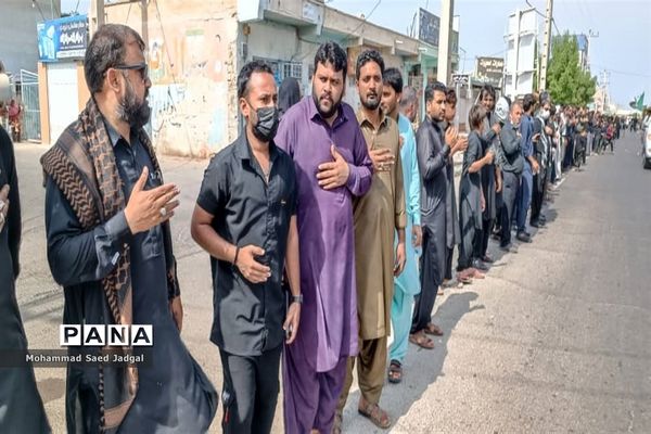 مراسم عاشورا در میدان شهدا و مسجد جامع امام حسین (ع) چابهار