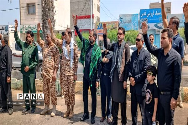 مراسم عاشورا در میدان شهدا و مسجد جامع امام حسین (ع) چابهار