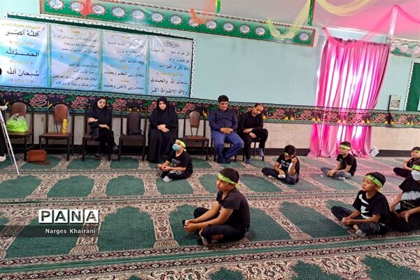 برگزاری مراسم عزاداری و هیات دانش‌آموزی مدرسه قائم شهرستان رباط‌کریم