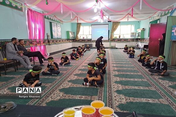 برگزاری مراسم عزاداری و هیات دانش‌آموزی مدرسه قائم شهرستان رباط‌کریم