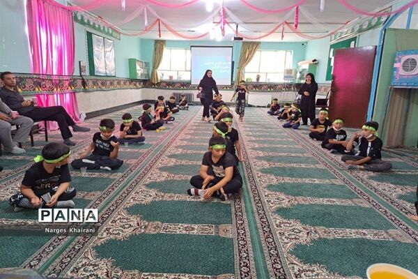 برگزاری مراسم عزاداری و هیات دانش‌آموزی مدرسه قائم شهرستان رباط‌کریم