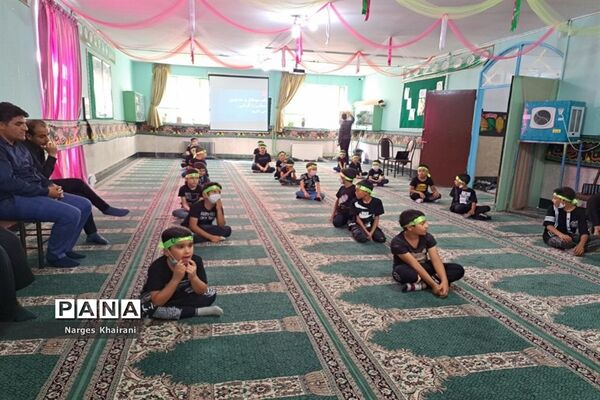 برگزاری مراسم عزاداری و هیات دانش‌آموزی مدرسه قائم شهرستان رباط‌کریم