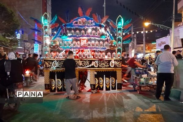 عزاداری شب عاشورا در سطح شهرستان قدس همراه با تعزیه‌خوانی