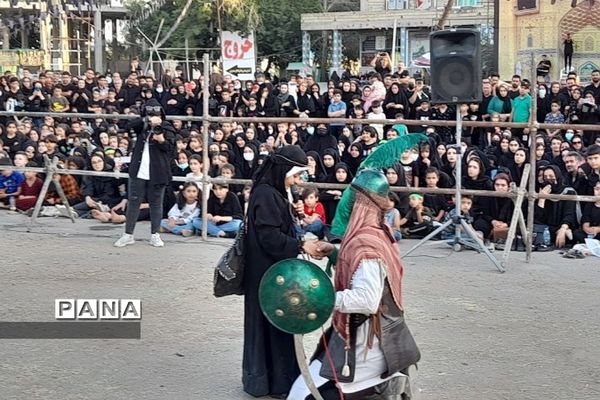 عزاداری شب عاشورا در سطح شهرستان قدس همراه با تعزیه‌خوانی