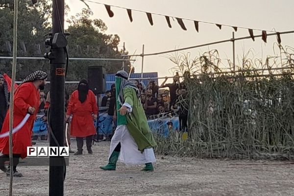 عزاداری شب عاشورا در سطح شهرستان قدس همراه با تعزیه‌خوانی