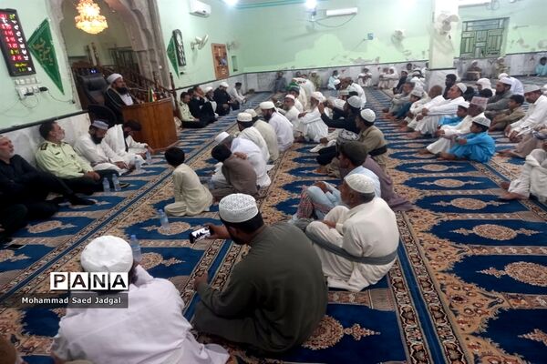 سوگواری اهل سنت چابهار در عزای سید الشهدا(ع)