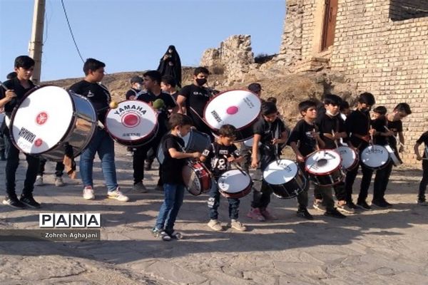 عزاداری مردم روستای بیدهند قم در ایام محرم