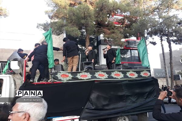حرکت دسته عزاداری بنی اسد در شهرستان کاشمر