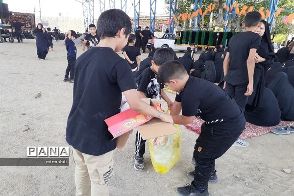 فعالیت دانش‌آموزان پیشتاز گلپایگانی به عنوان پاکبان