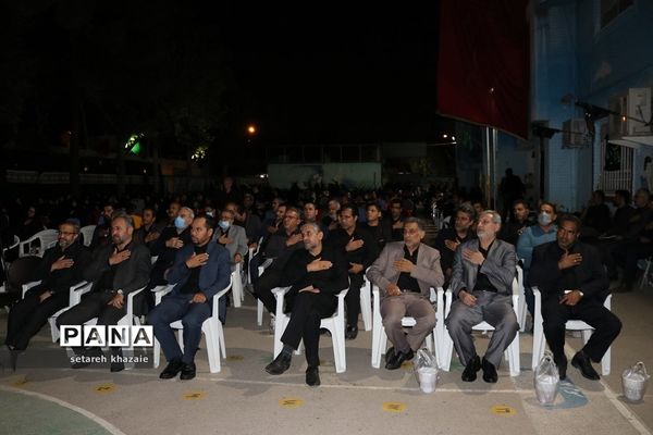 مراسم عزاداری فرهنگیان مدارس شاهد ناحیه۶ مشهد مقدس
