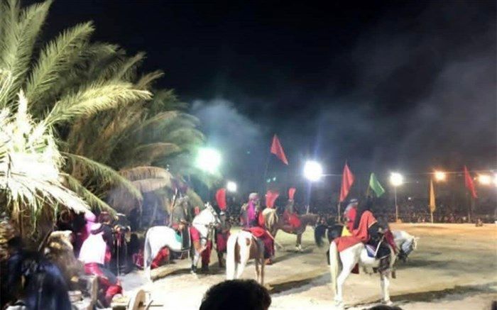 مراسم آیینی خیمه‌سوزی در فلاورجان برگزار شد/ فیلم