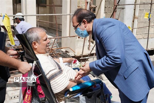 دیدار مدیرکل آموزش و پرورش اصفهان از جانبازان هشت سال دفاع مقدس در آسایشگاه شهید مطهری