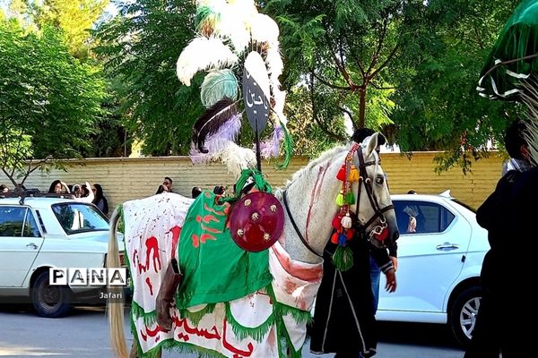 حرکت کاروان نمادین اسرای کربلا  از کوفه به شام در خیابان‌های شهر فلاورجان