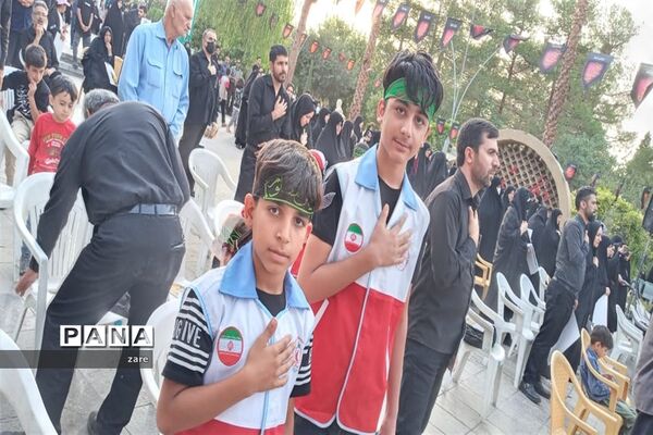 حضور اعضای دانش‌آموزان عضو جمعیت هلال احمر شهرستان اصفهان