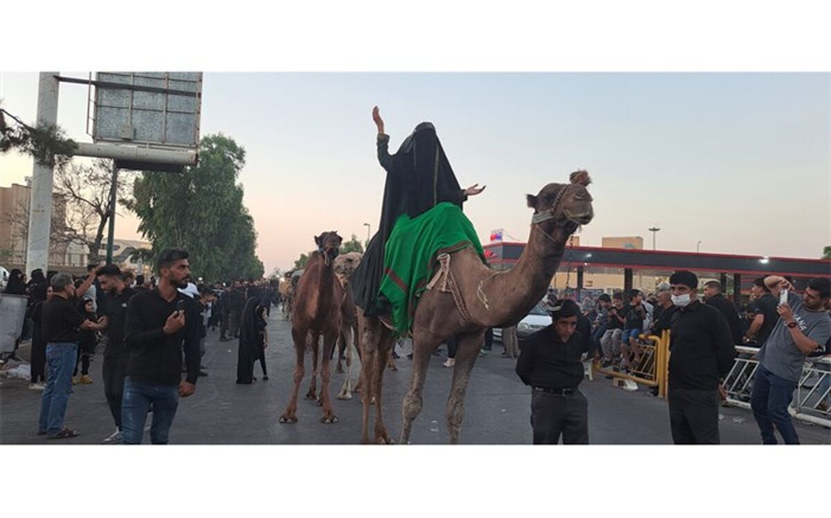 حرکت کاروان نمادین اسرای کربلا در قم