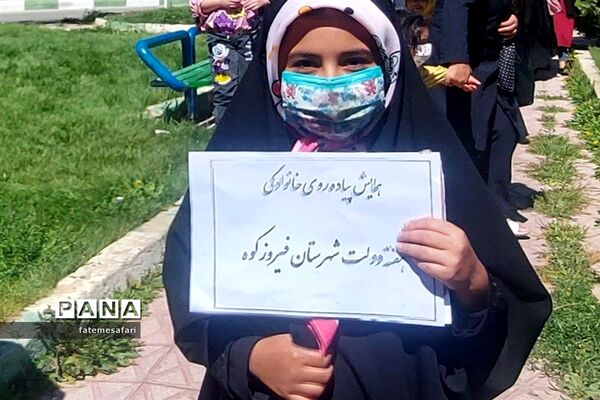 برگزاری همایش پیاده‌روی به مناسبت هفته دولت در  شهرستان فیروزکوه