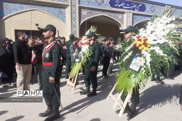تشییع پیکر مطهر دو شهید امنیت در شیراز
