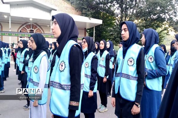برنامه صبحگاه ‌اردوی‌ قطبی اعضای سازمان دانش‌آموزی در گلستان