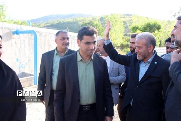 افتتاح پروژه آبرسانی روستای تیرتاش