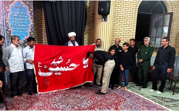 حضور  پرچم متبرک حرم مطهر امام حسین (ع) درشهر جعفریه قم