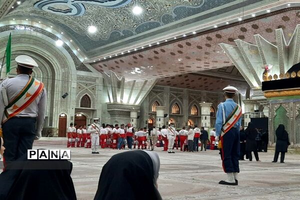 بدرقه جلو داران هلال احمر برای اربعین