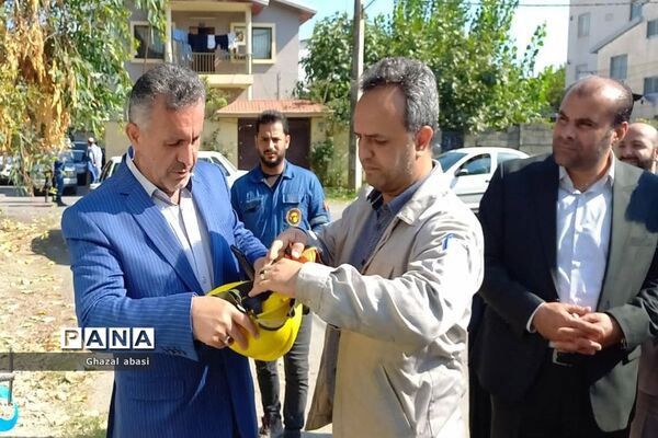 آیین افتتاح پروژه رفع ضعف ولتاژ نسیم ۱۵ شهرستان محمودآباد