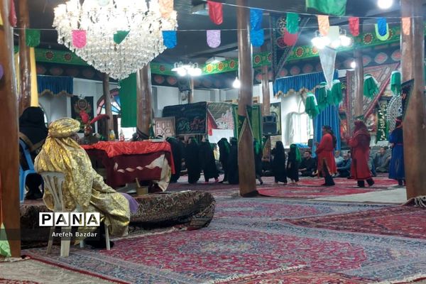 حرکت نمادین ورود اسرای مظلوم کربلا به شهر شام