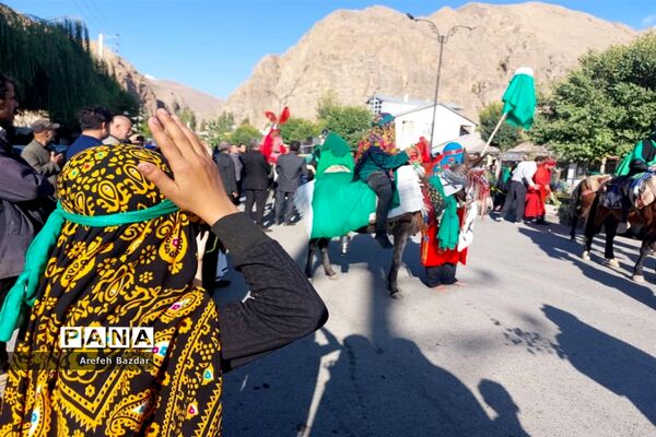 حرکت نمادین ورود اسرای مظلوم کربلا به شهر شام