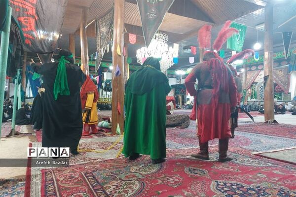 حرکت نمادین ورود اسرای مظلوم کربلا به شهر شام
