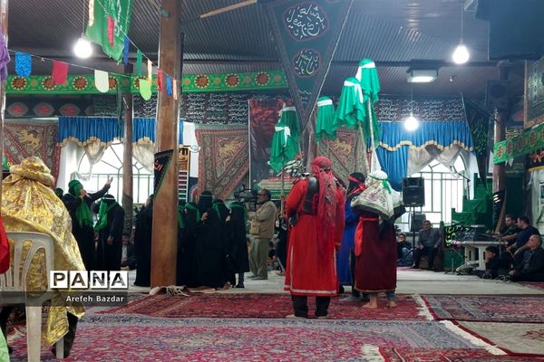 حرکت نمادین ورود اسرای مظلوم کربلا به شهر شام