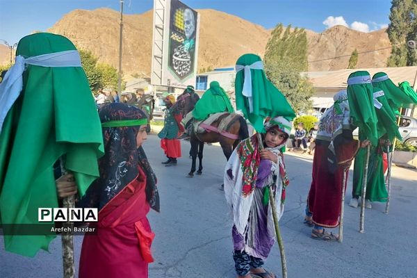 حرکت نمادین ورود اسرای مظلوم کربلا به شهر شام