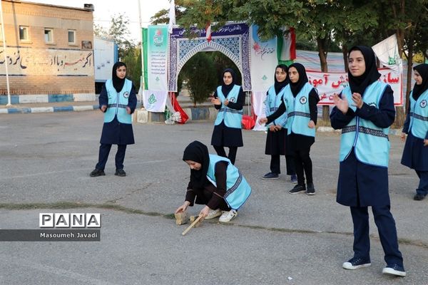 بازی‌های بومی محلی و اردویی اعضای دختر اردوی قطب 5 آذربایجان غربی