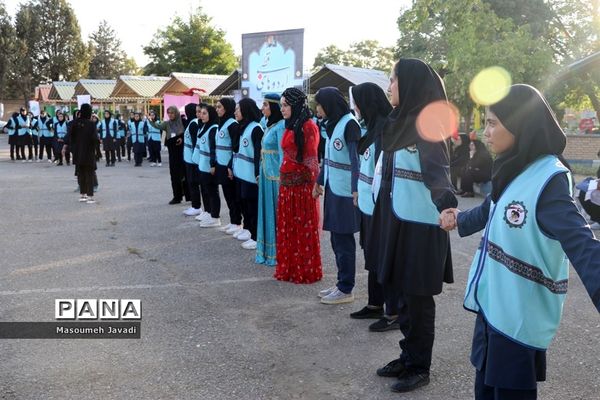 بازی‌های بومی محلی و اردویی اعضای دختر اردوی قطب 5 آذربایجان غربی